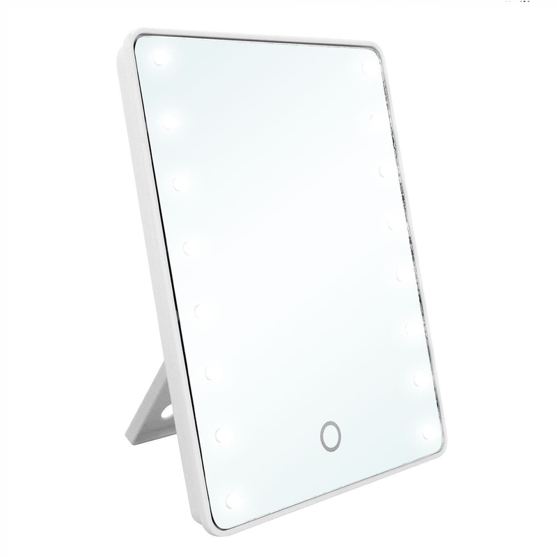 16 LED Touch Screen Makeup Mirror Tabletop Cosmetic Vanity light up Mirror UK